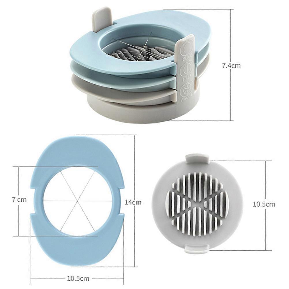 Egg 3-In- Tool For Home Cooks Multi-Color Stackable Design Safe Egg Cutting 2Pcs