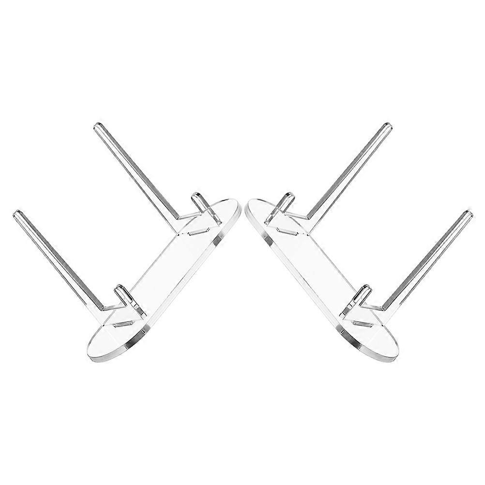 Modern Clear Easels Display Stand For Office Decor And Decorative Display 3.9×2.8×5.5In Simple Style 8Pcs