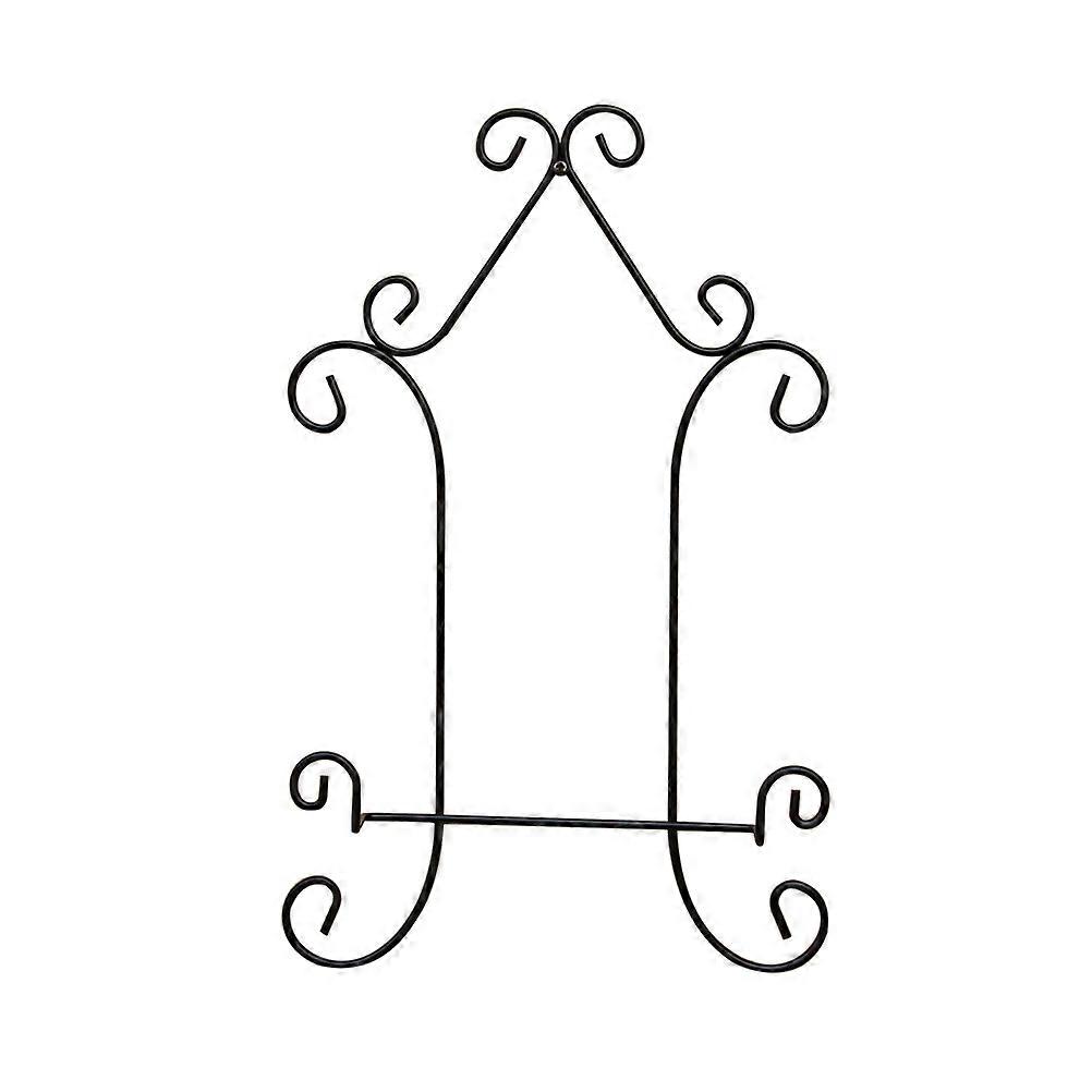 Curve Design Stand Iron Display for Arts Crafts 3Pcs Black