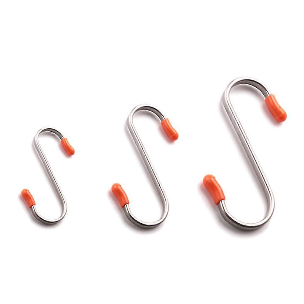 Hanging Hooks 20Pcs Flat Stainless Steel Hangers For Bathroom Storage With Practical Use In Office And Garage