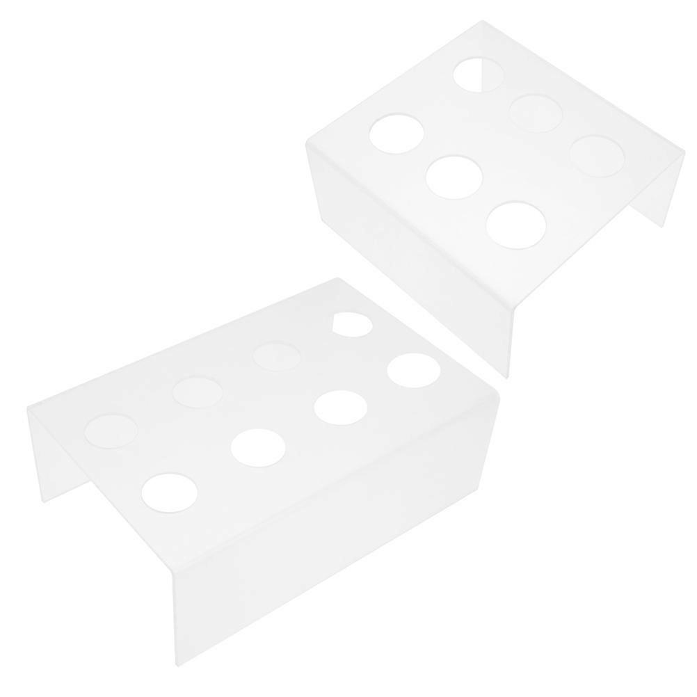 Ice Cream Cone Stand Transparent Display Holder for 2Pcs Home Use
