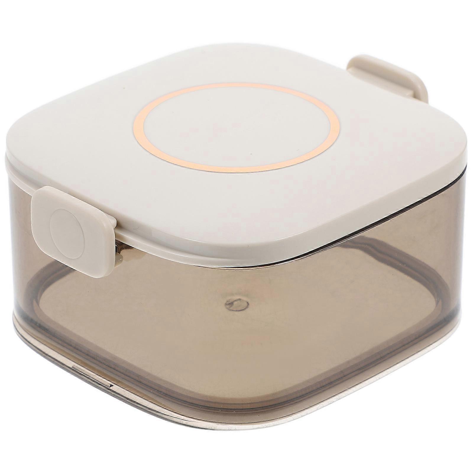 Clear Airtight Spice Containers 2Pcs Designed for Kitchen Use with Convenient Compartmentalization Perfect for Cooking Enthusiasts