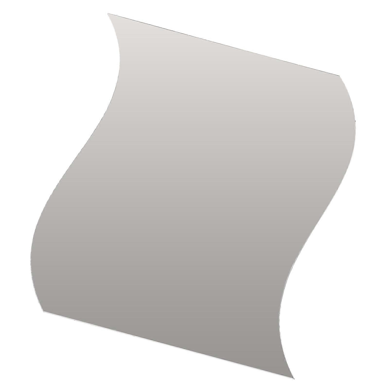 Acrylic Mirror Wall Sticker Wavy Design for Decoration 3Pcs Set