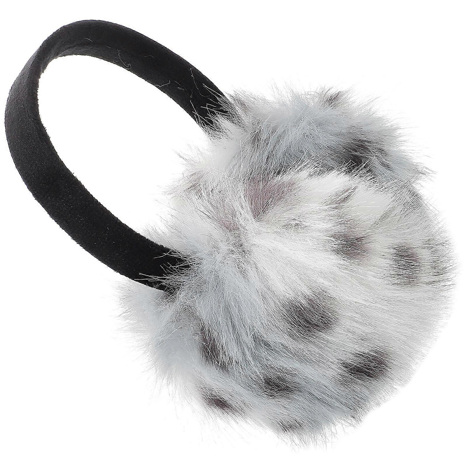 Foldable Ear Muff for Women Winter Soft Plush Ear Warmer 2Pcs