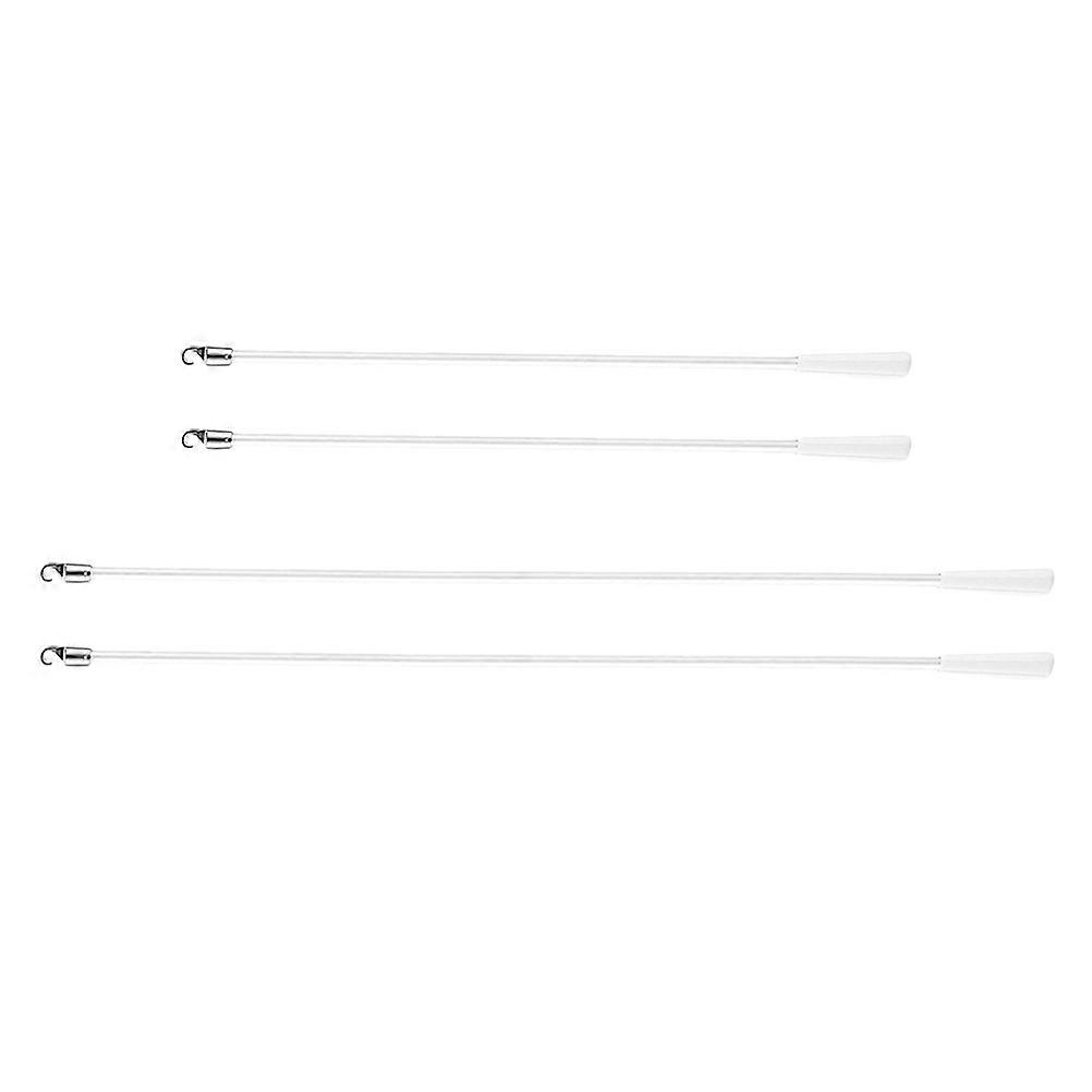 Fiberglass Blind Wand Replacement with Alloy Hook for Vertical Blind Control 16Pcs