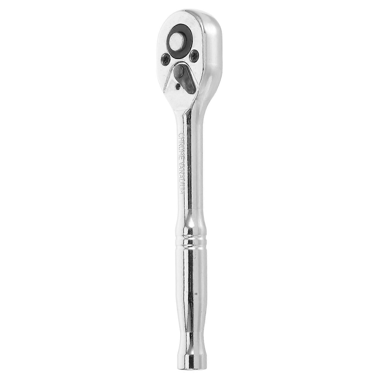 Silver Quick Ratchet Wrench for Repairs Chrome Vanadium Steel Tool