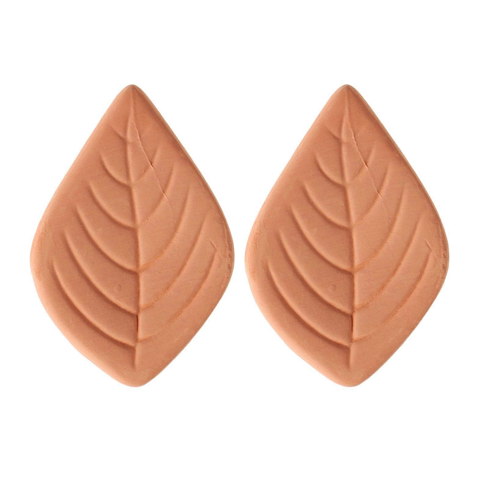 Prevent Hardening Sugar Saver Reusable Terracotta Leaf Shaped For Brown Sugar Keeper 2Pcs