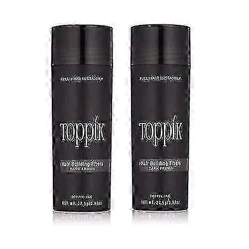 Zc 2 Pcs Toppik Densifiant Fibres Capillaires Brun Foncé