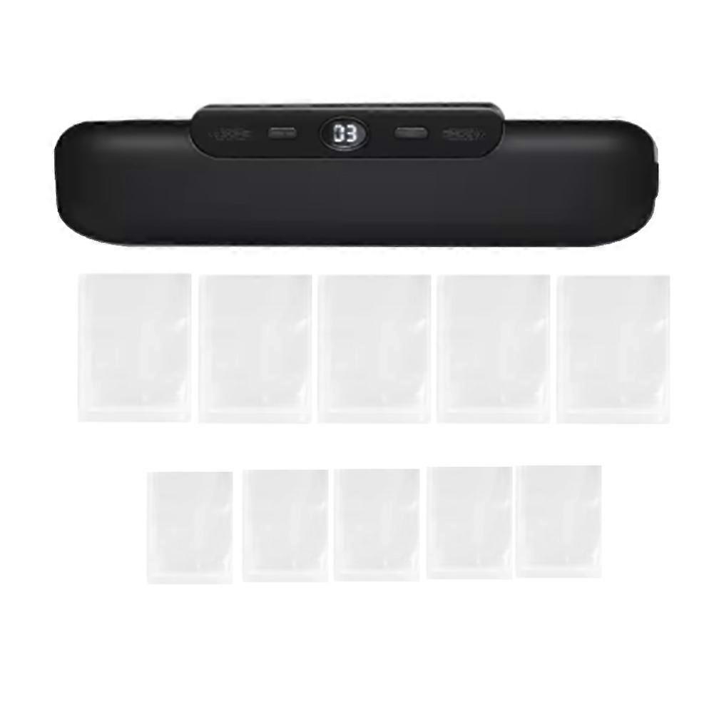 Vacuum Sealer Packaging Machine with Free UK Plug Black