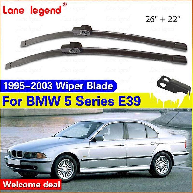 Applies to 26" 22" Front Window Windscreen Windshield Wiper Blades Kit For BMW 5 Series E39 525i 528i 530i 540i M5 1995-2003 2002 2001 2000