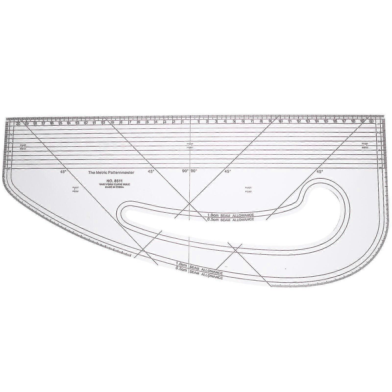 Professional Sewing Ruler Curve Pattern Ruler For Beginners Tailors Designers