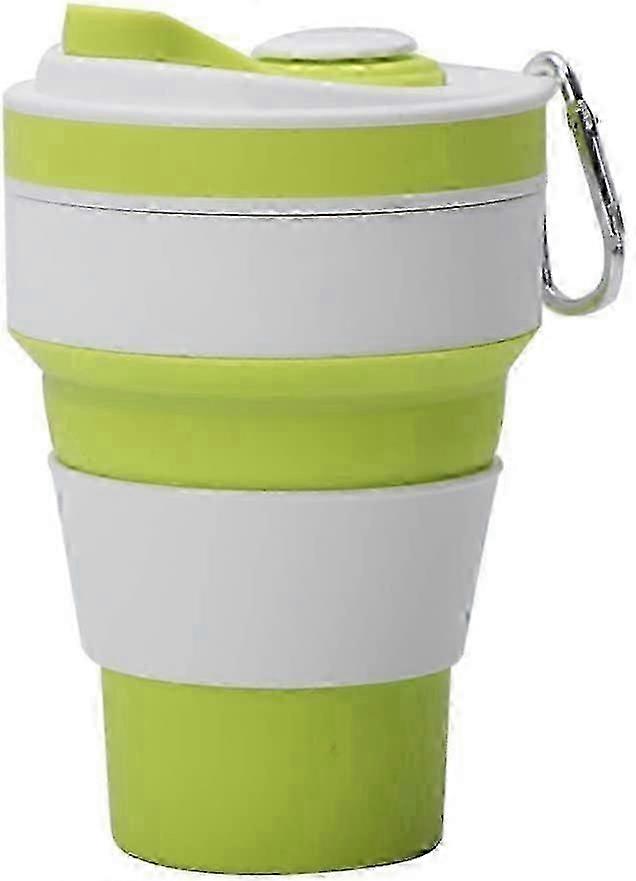 Multifunctional Sports Foldable Coffee Cup (Grass Green)