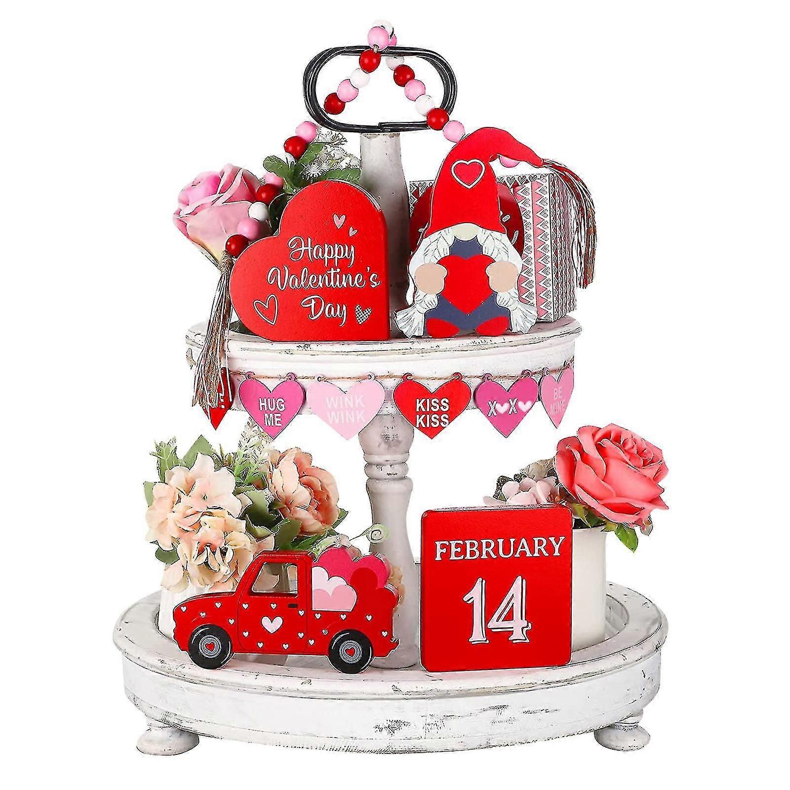 Valentine's Day Layered Decorative Tray