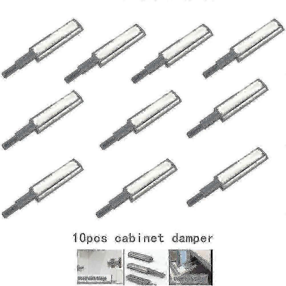 10-pack Cabinet Door Latch Drawer Push Open System Damper Bumper Snap Tool Kit
