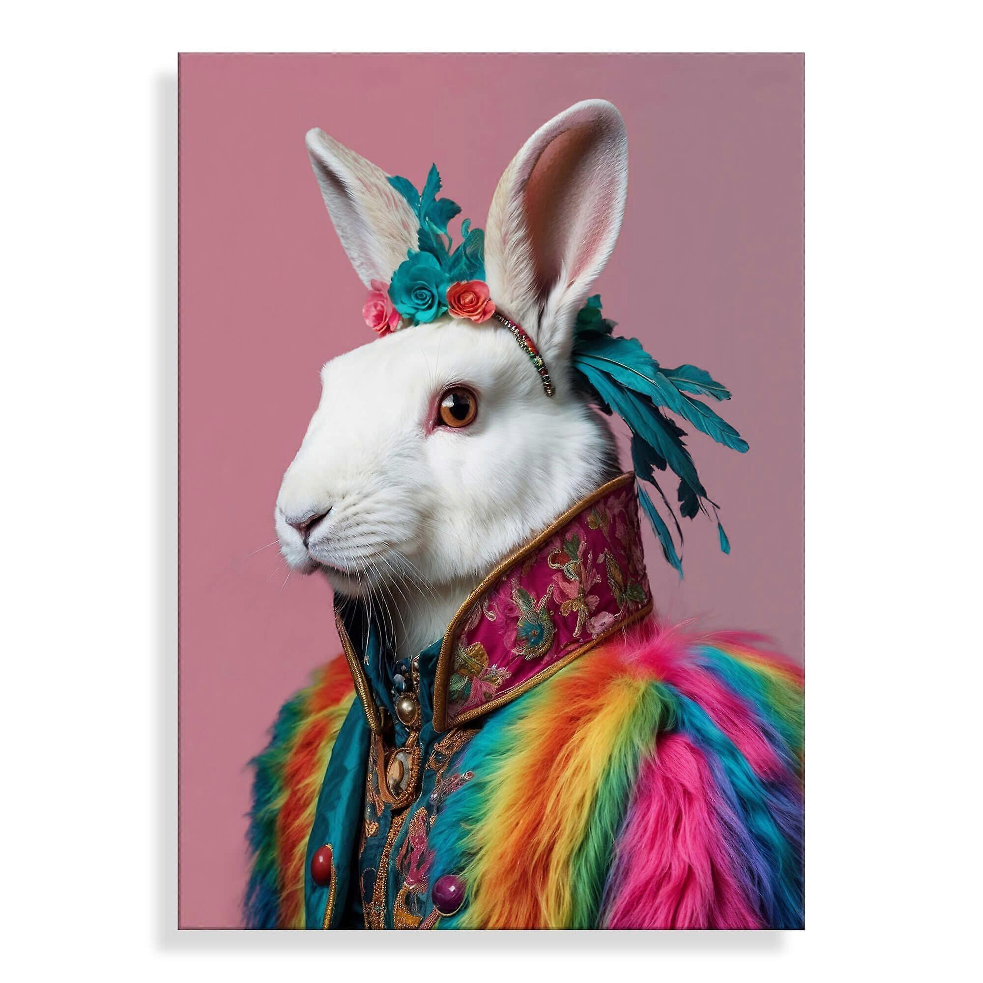 ADM - Acrylic print 'Peace & Joy Parade Rabbit'