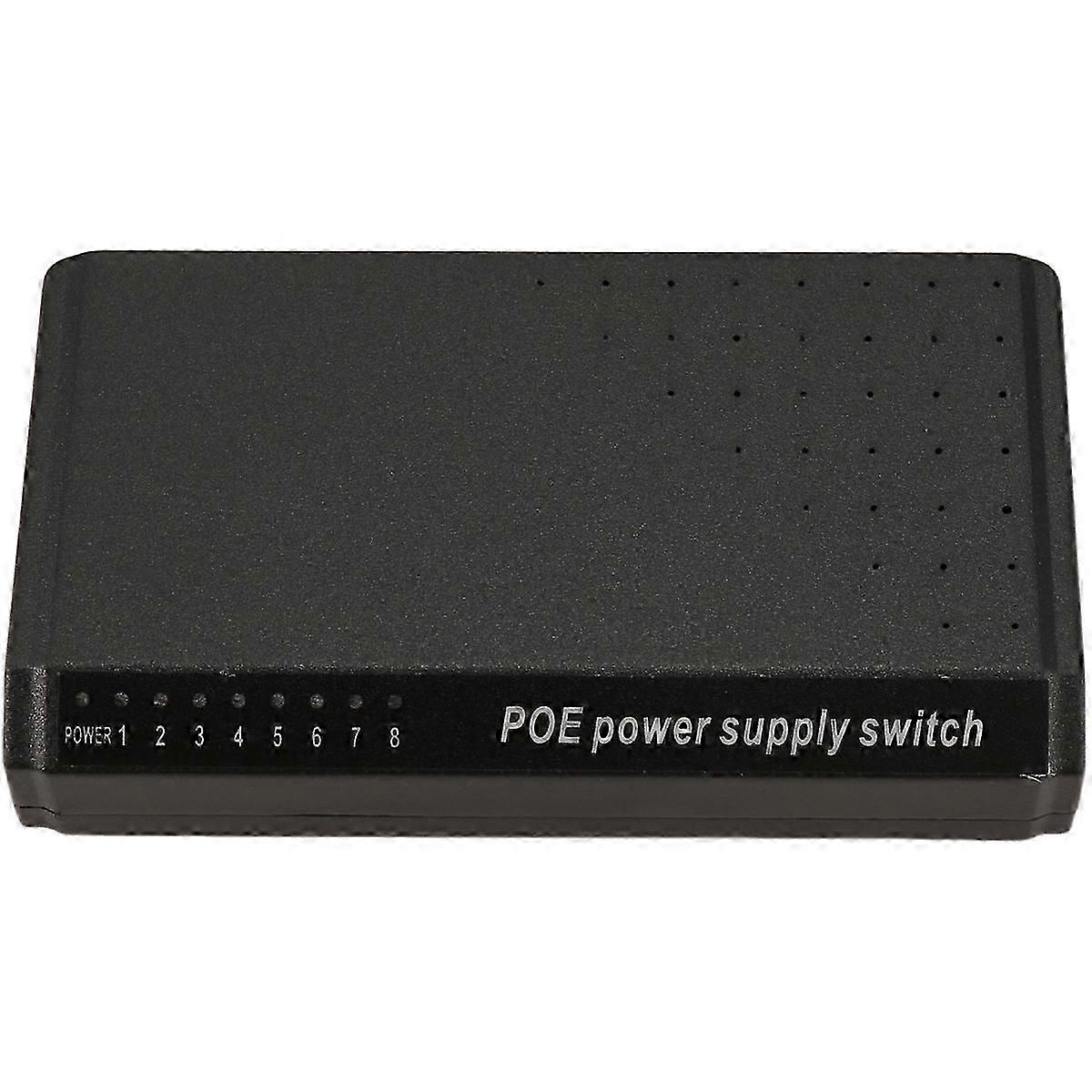 8 Ports 6+2 POE Switch Injector Power over RJ45 Ethernet Family Network System 10/100M for Cameras W