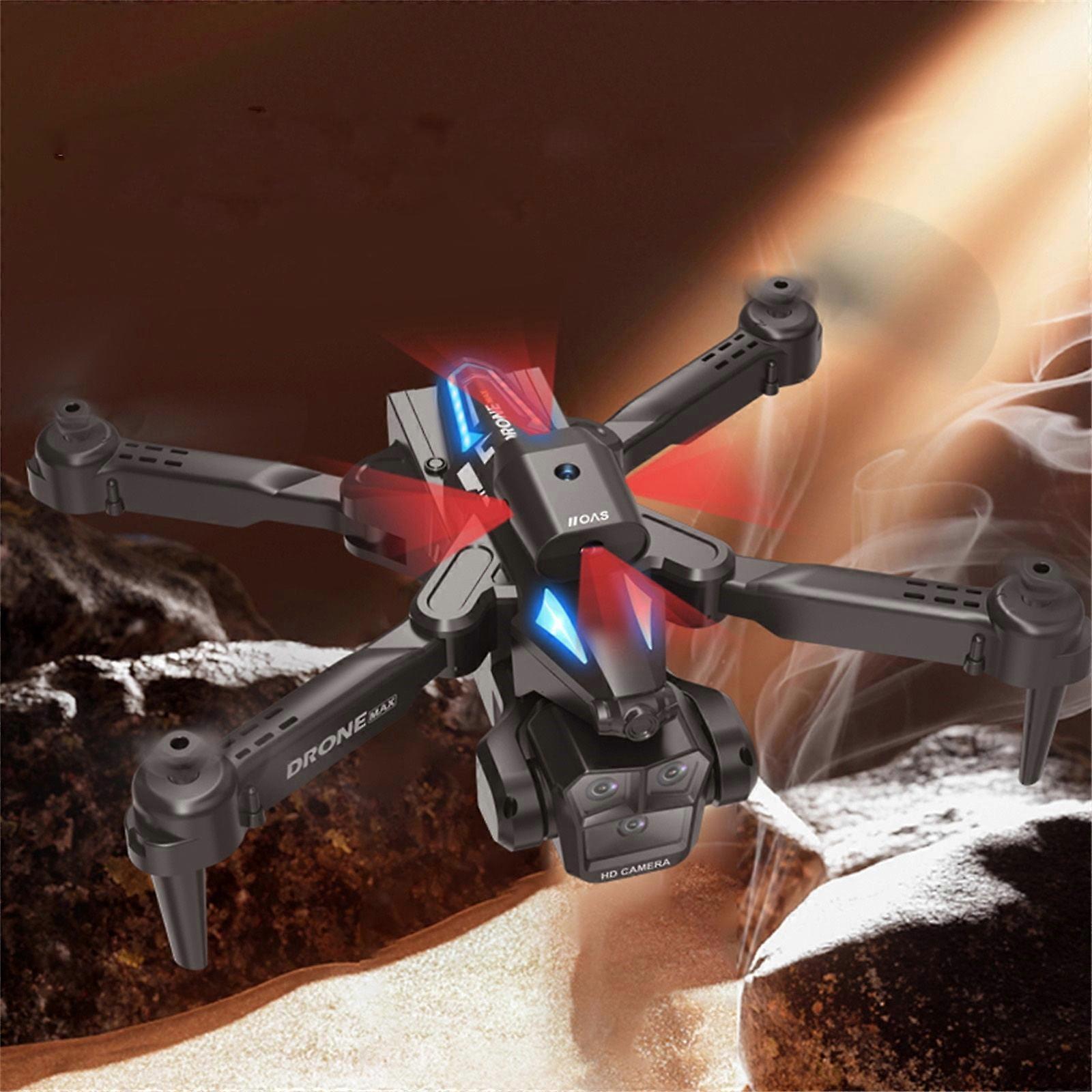 Jacenvly Kids' Drone with Single Lens, 4-Way Obstacle Avoidance, Optical Positioning, Foldable RC Aircraft – Compatible with Gift for Women