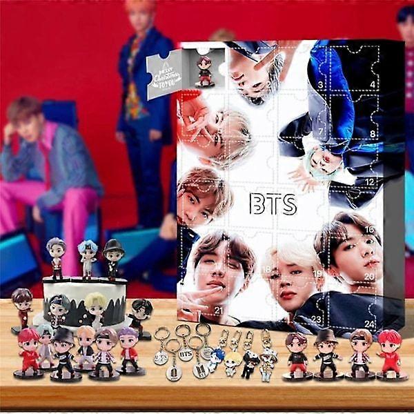 BTS Advent Calendar 2024, Christmas Calendar for Kids Christmas Countdown 24 Days Blind Box Home & Collectibles for Fans