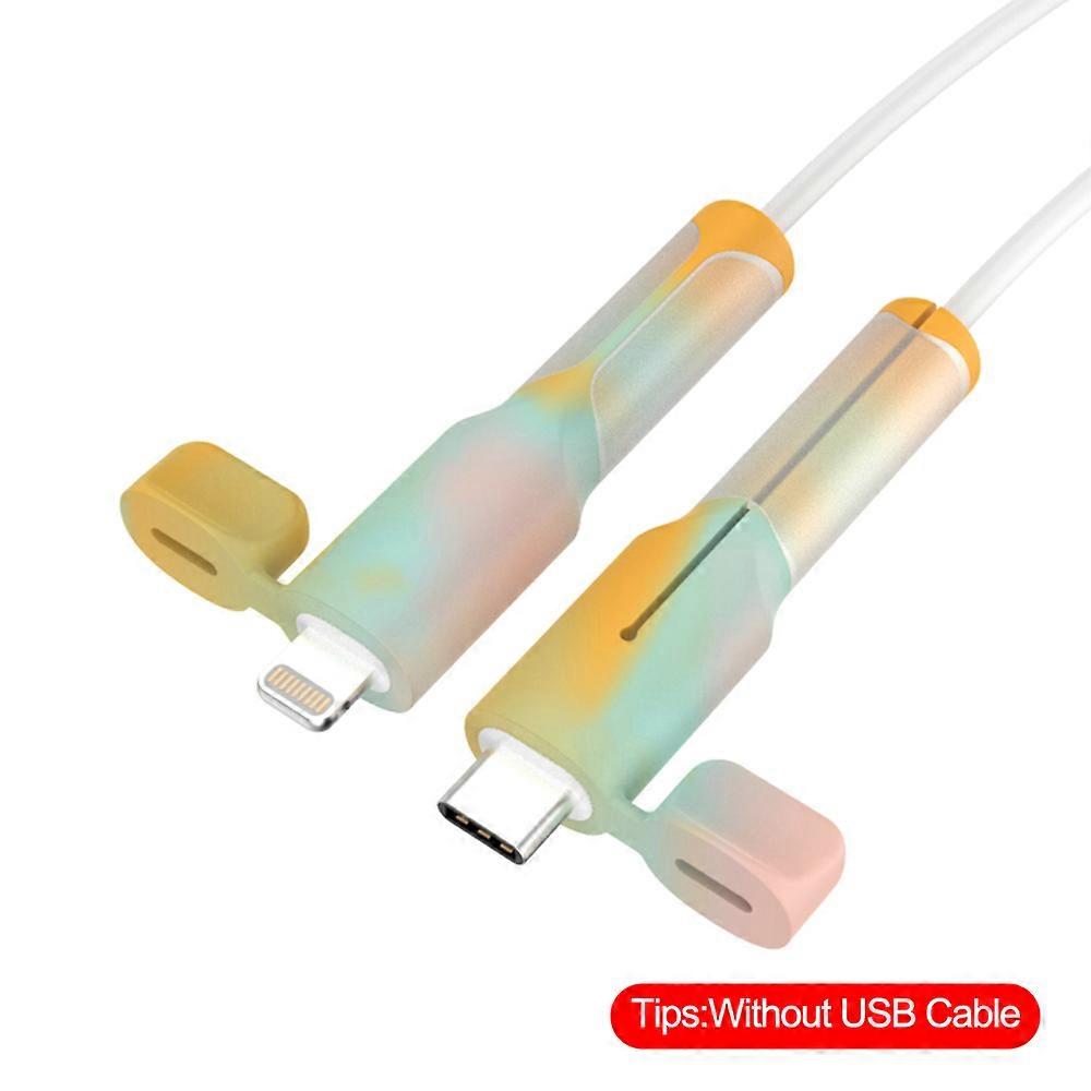 KCNKON Charger Cable Protector USB Cable Protector, for iPhone/Android Cable Anti-Breaking Mobile Phone Cable Charging Wire Prot