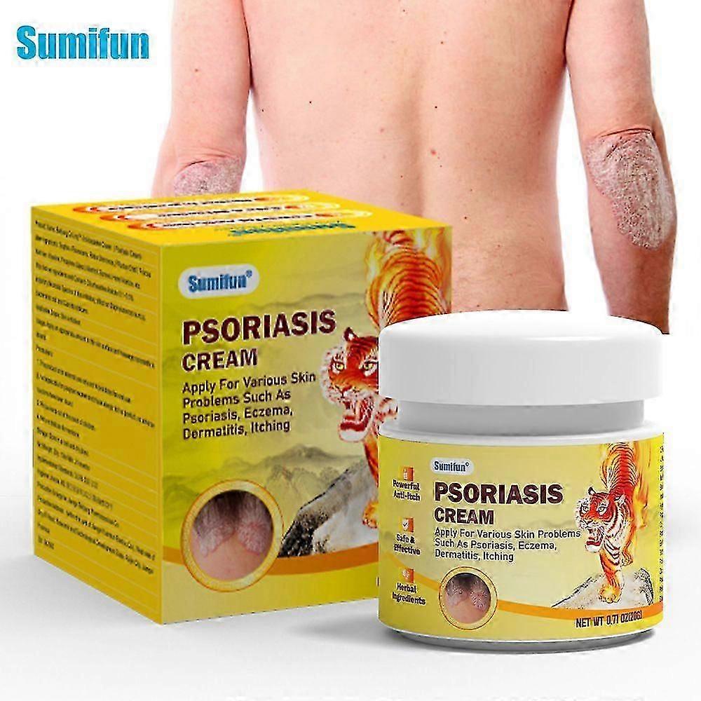 Psoriasis Cream, Skin Psoriasis Anti-Itch Soothing Cream, Soothing & Calming Formula Moisturiser for Redness and Discomfort, 20g Psoriasis Treatment C