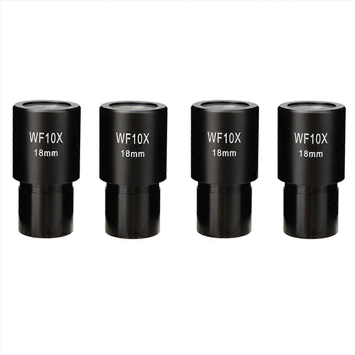 2 PCS WF10X Eyepiece Optical Lens Wide Angle 23.2mm Mounting Size