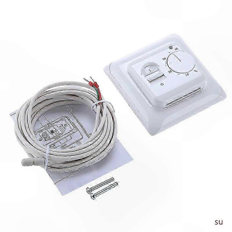 Programmable Thermostat for Electric Floor Heating System, 220V 16A Temperature Control with Warm Cable Compatibility
