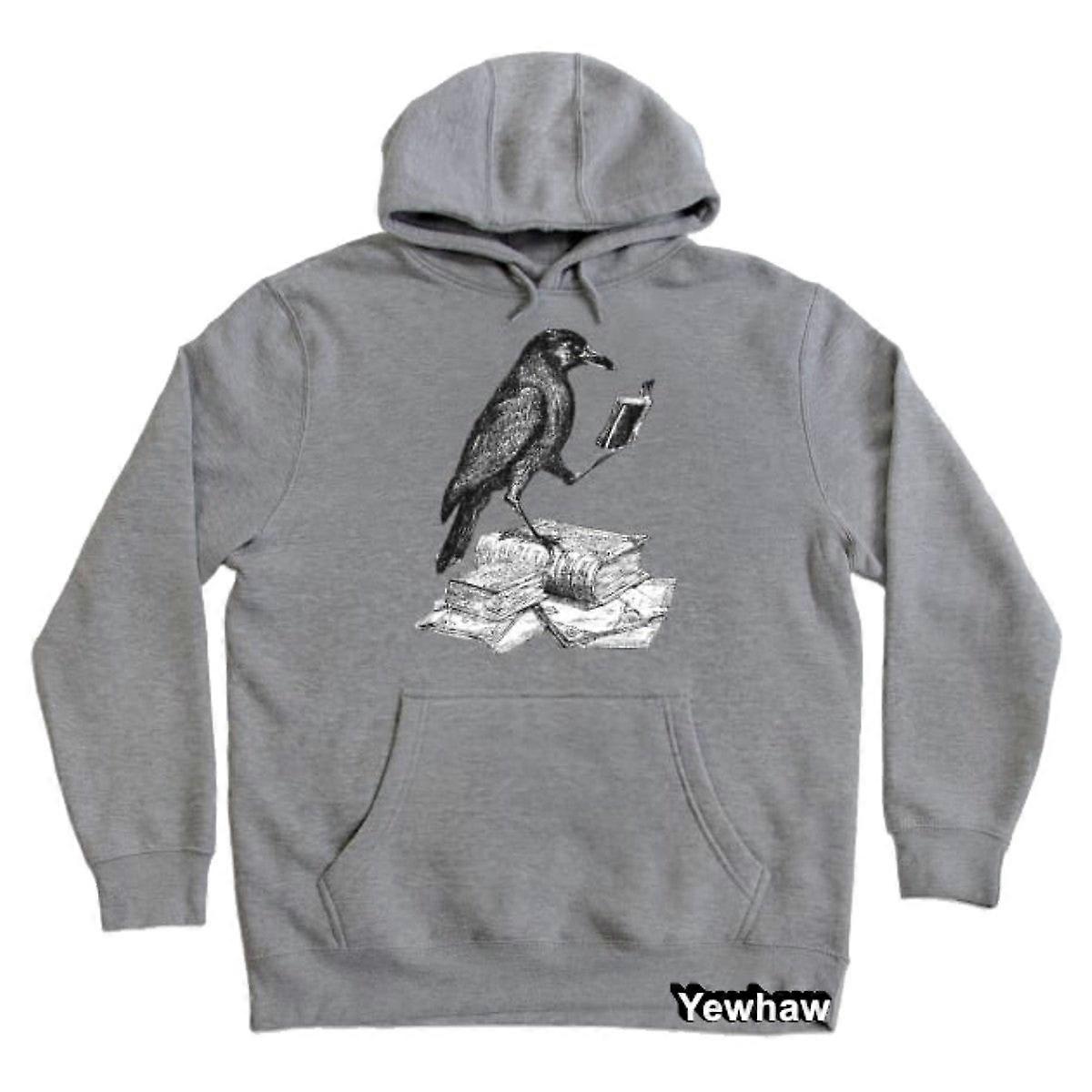Crow With Book Hoodie