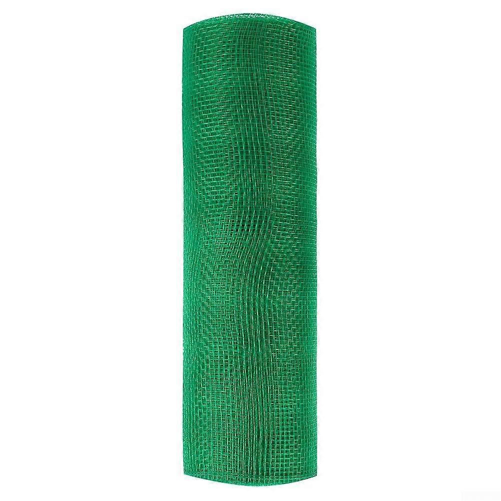 Deco Mesh Ribbon Rolls 10 Yards Long Green For Wreaths Garlands Clean Edges Decorative Craft Mesh Ribbon