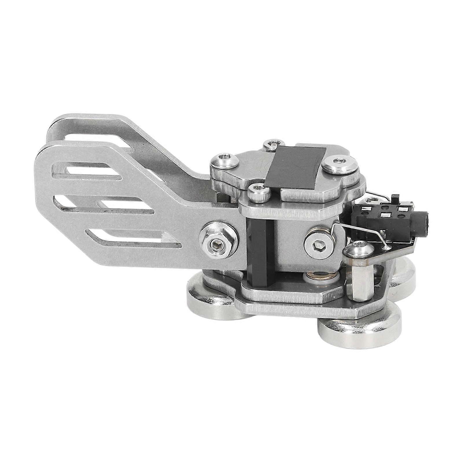 Mini CW Key Double Paddle Telegraph Key Stainless Steel Automatic Morse Code Transmitter Key 