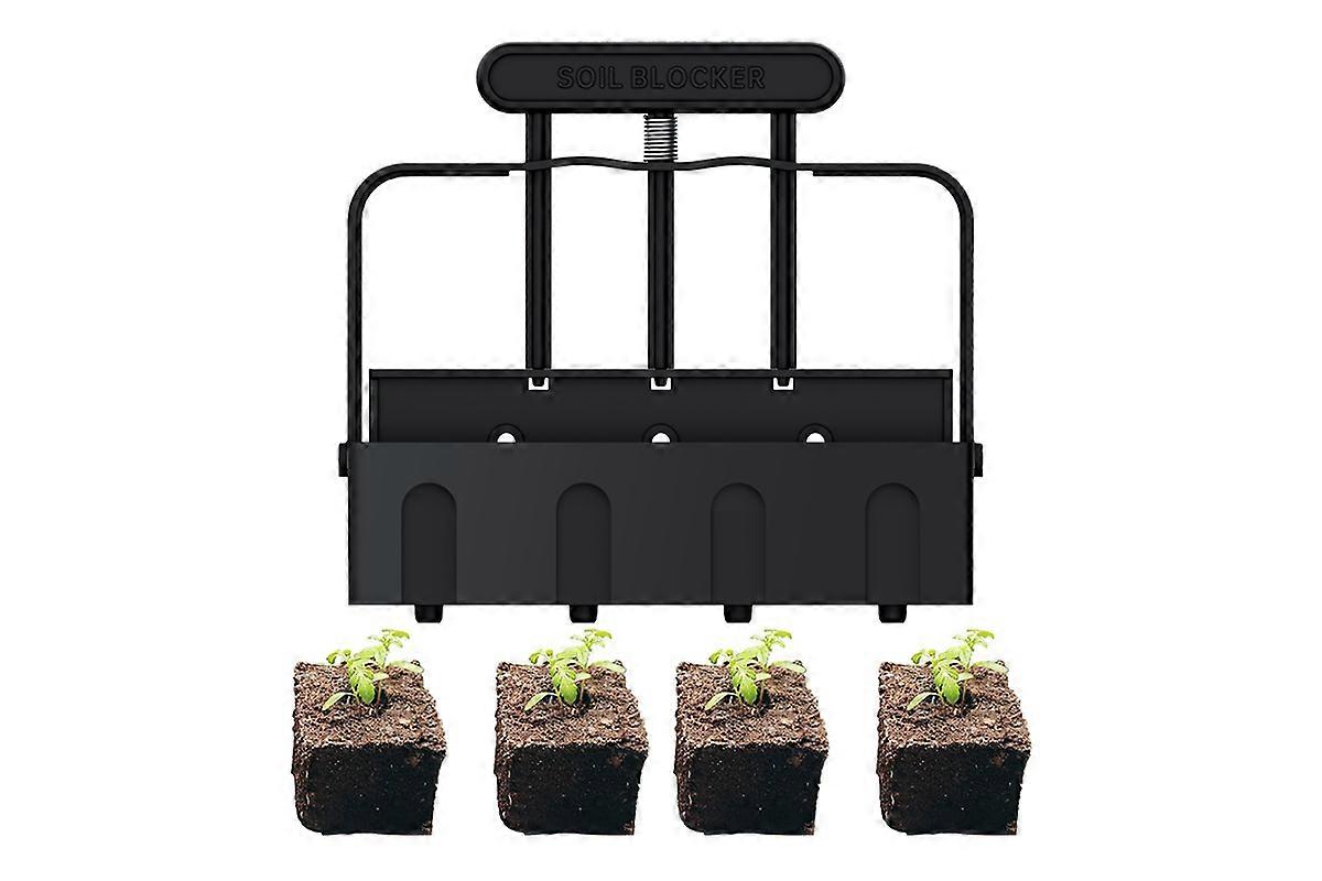 Soil Blocker Maker Seed Block Maker with Comfort-Grip Handle for Seed Stater