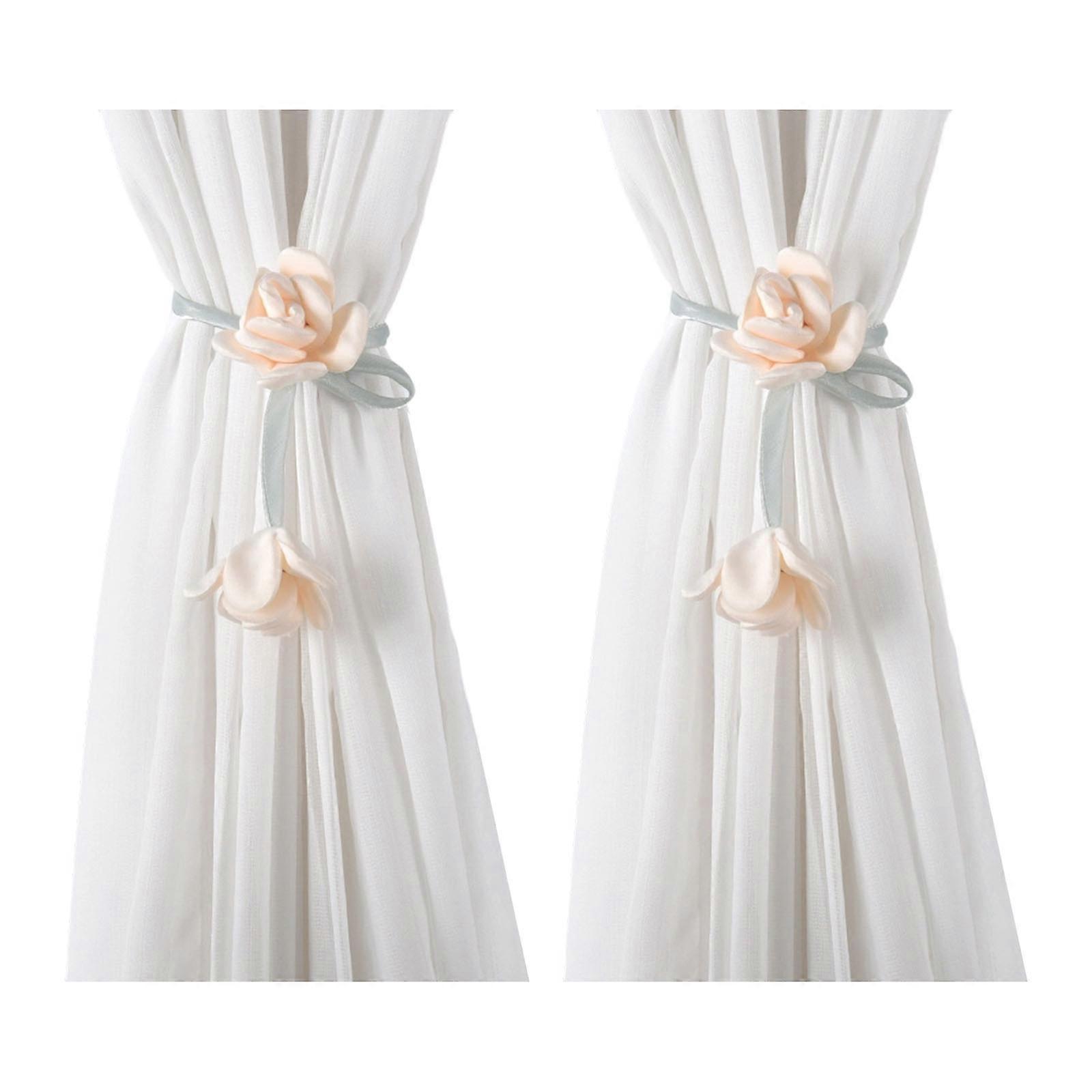 Classical French Type Curtain Holdbacks Ties Easy to Clean Space Saving Design Versatiled Home Styling Solution Multicolor