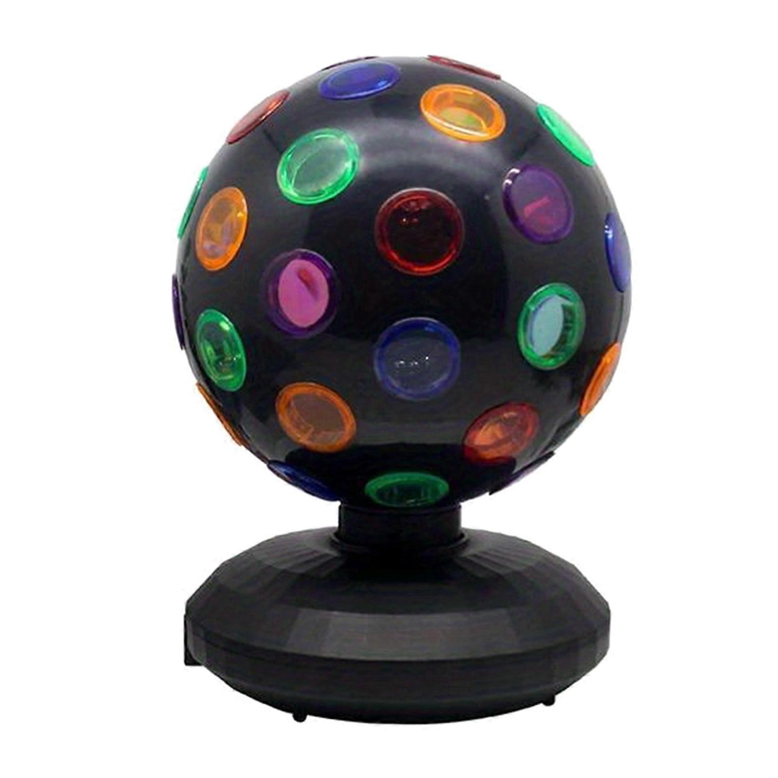 Multiple Function LED Dance Bedlight 360 Whirling Sphere Modifiable Speed Brightness USB Battery Propelled Party Stage Lamp Multicolor