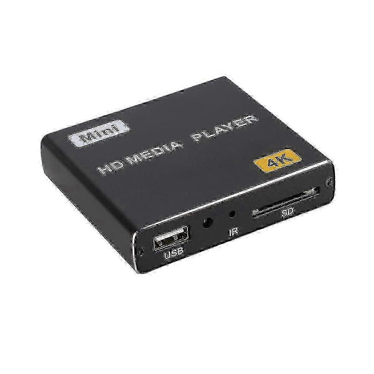Mini 4K HDD Media Player with 1080p Video Support for USB/SD Cards