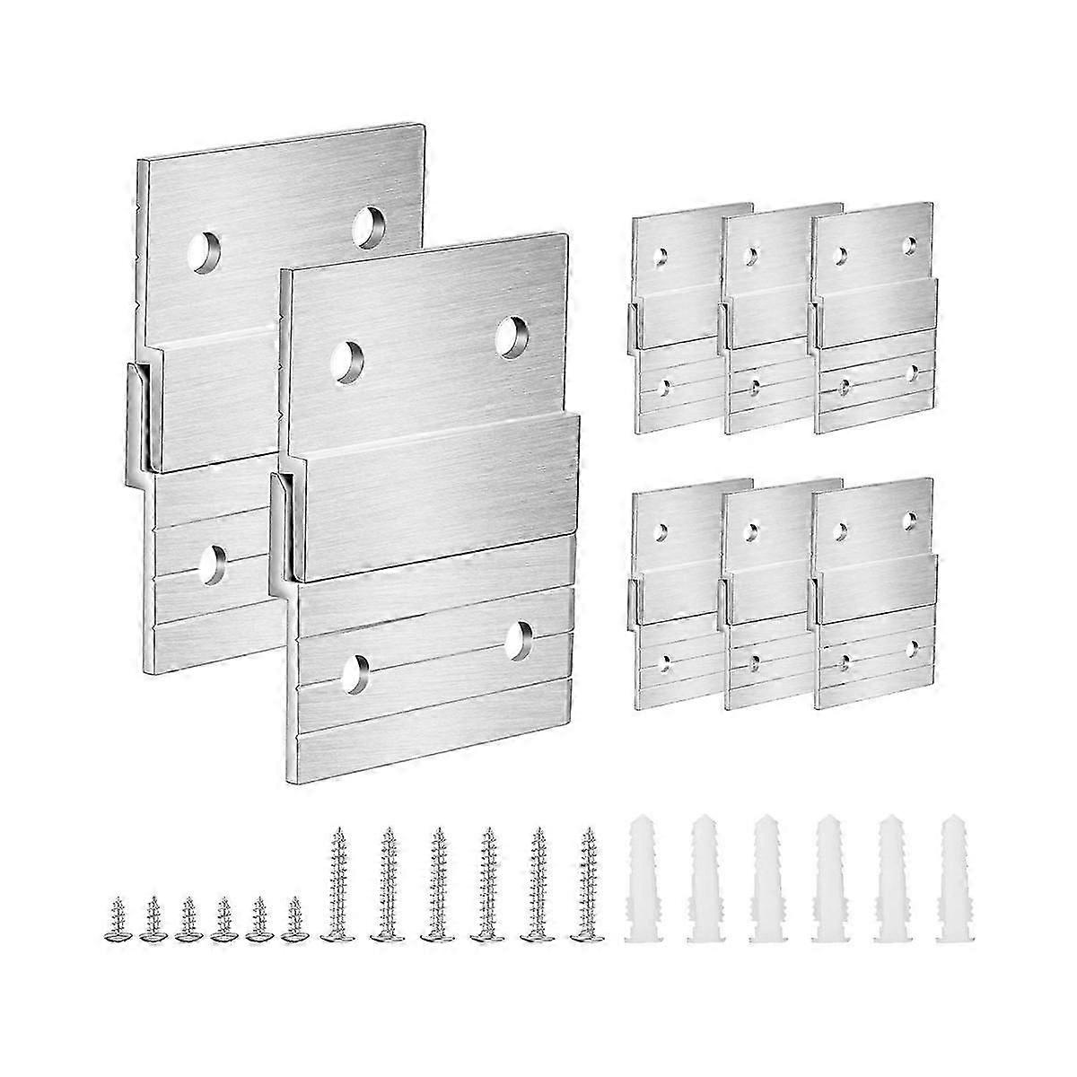 Conjunto de 1 suporte de metal resistente com encaixe francês de 5 polegadas para fotos, quadros e outros objetos de arte.