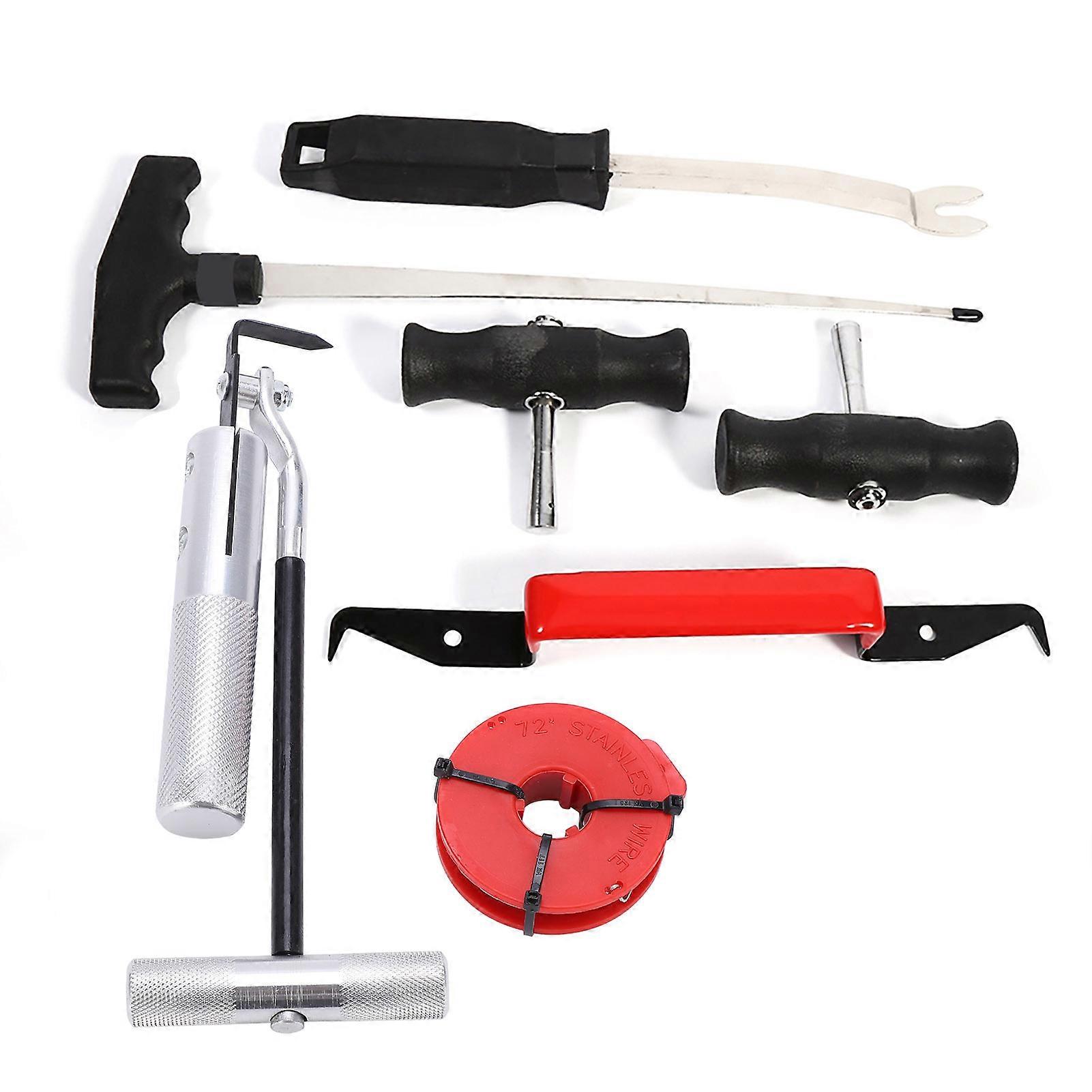 7pcs auto glass removal kit - essential tools for windshield repair
