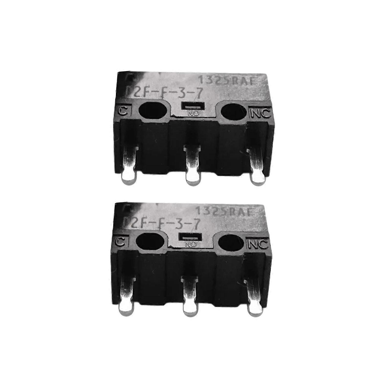 2PCS Authentic D2F-F-3-7 0.74N Mouse Microswitch White Dot with 0.74N Actuation Force for eSports Equipment Multicolor