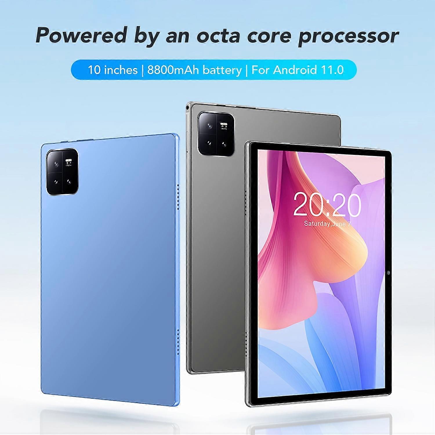 for Android 10.0in Tablet 5G WiFi 8GB RAM 128GB ROM Octa Core Dual 8MP 16MP Camera Smart Tablet