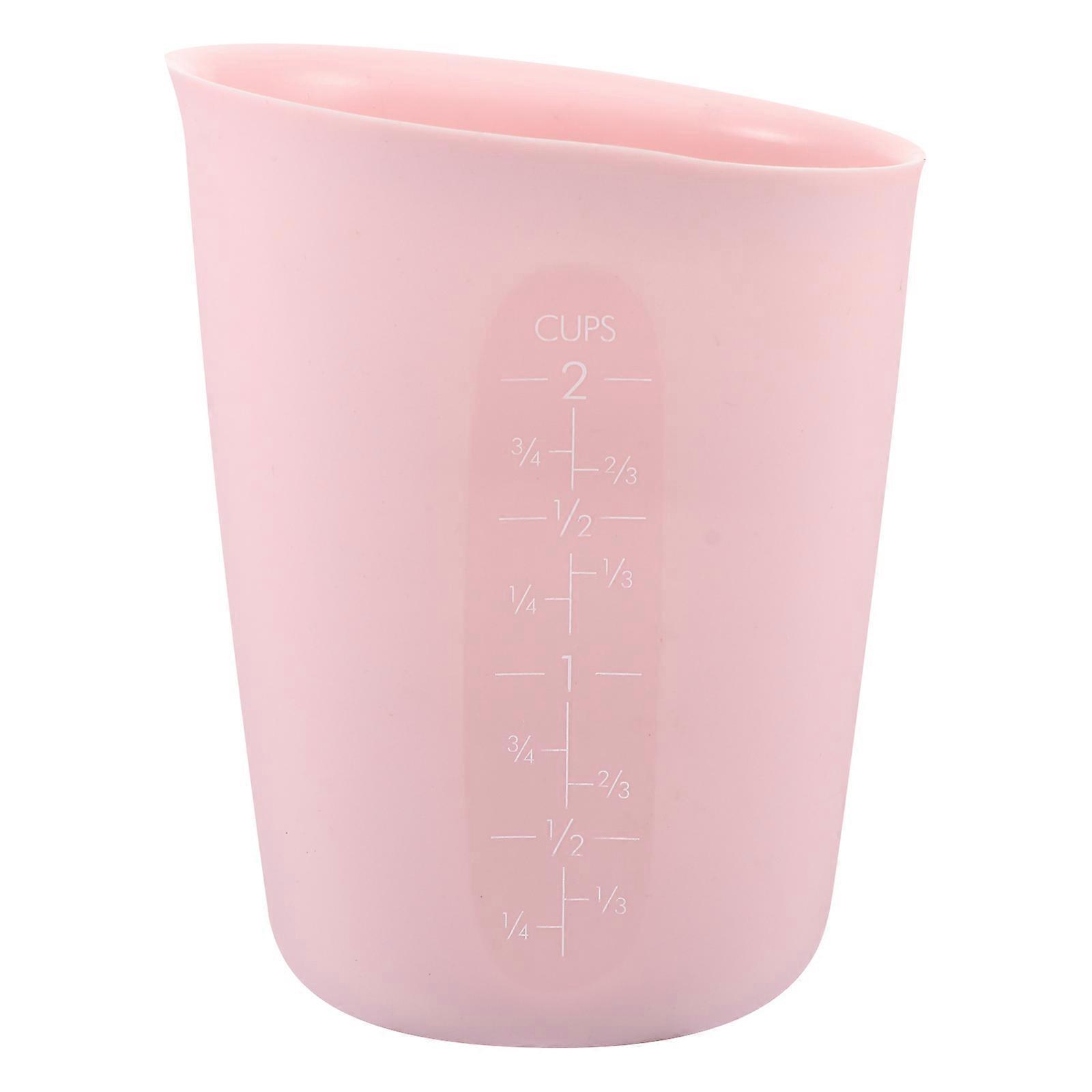 1pc Silicone Graduated Cups Environmentally Friendly Baking Measuring Jugs