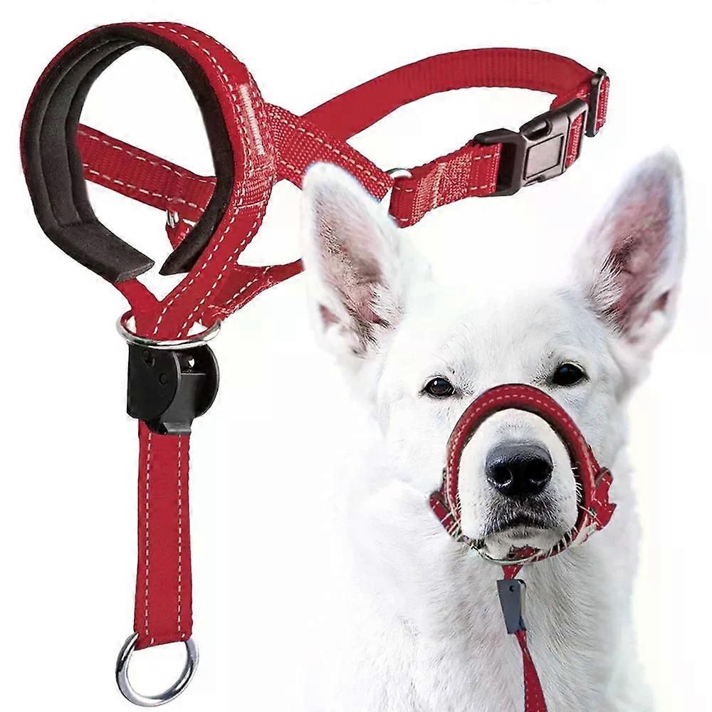 Quick-release Dog Muzzle for Dog Head Halter Muzzle with Safety Strap Anti-biting Dog Muzzle To Stop Dog Pulling on the Leash