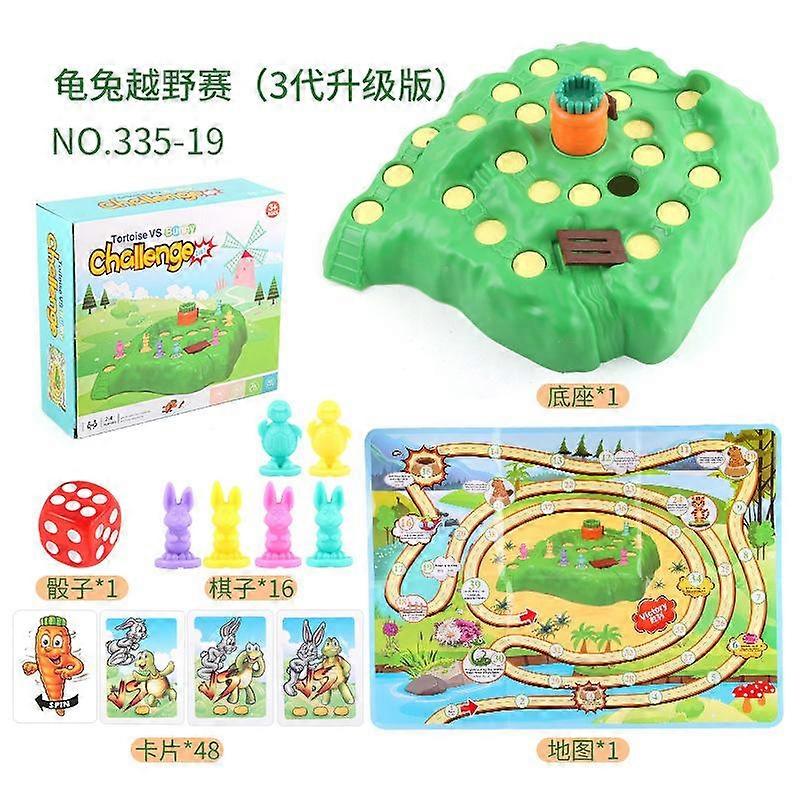 Upgraded Version Of The Third Generation Of Rabbit Trap Cross-country Turtle Rabbit Competition Desktop Parent-child Interactive Game Toy