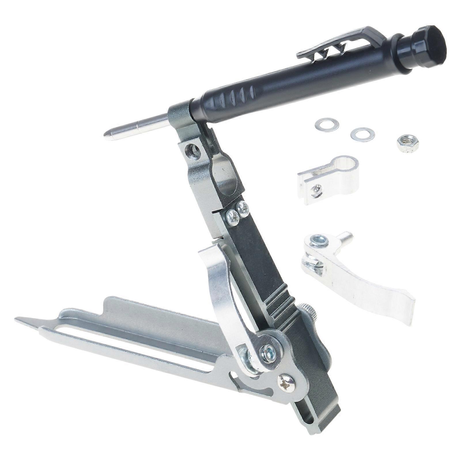 Lightweight Scribe Tool with Deep Hole Pencil DIY Woodworking Scribe Gauge Scriber Line Maker Measuring Tool Aluminum  2