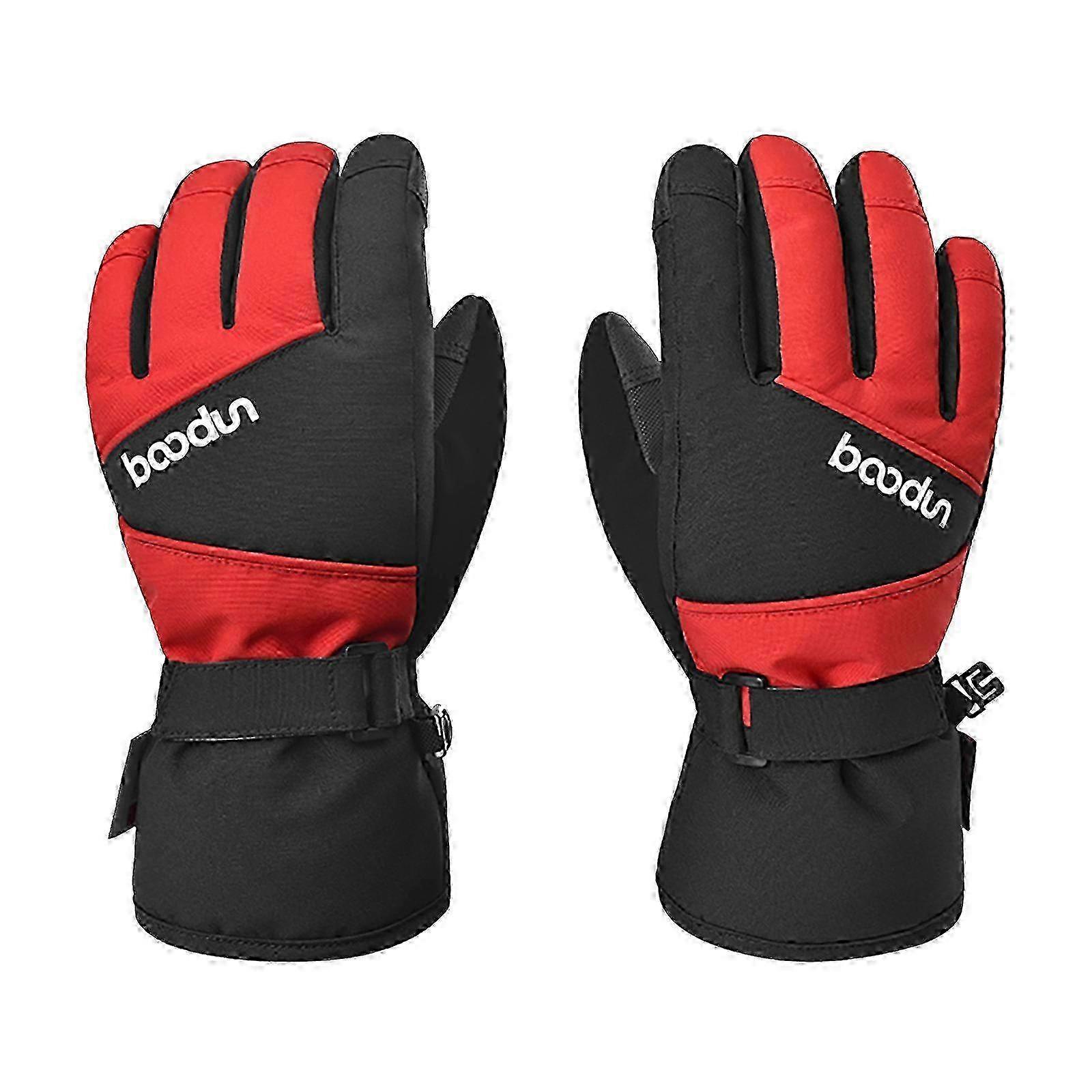Vinter Varm Tjocka Skidhandskar Barn Vindtäta vantar M M