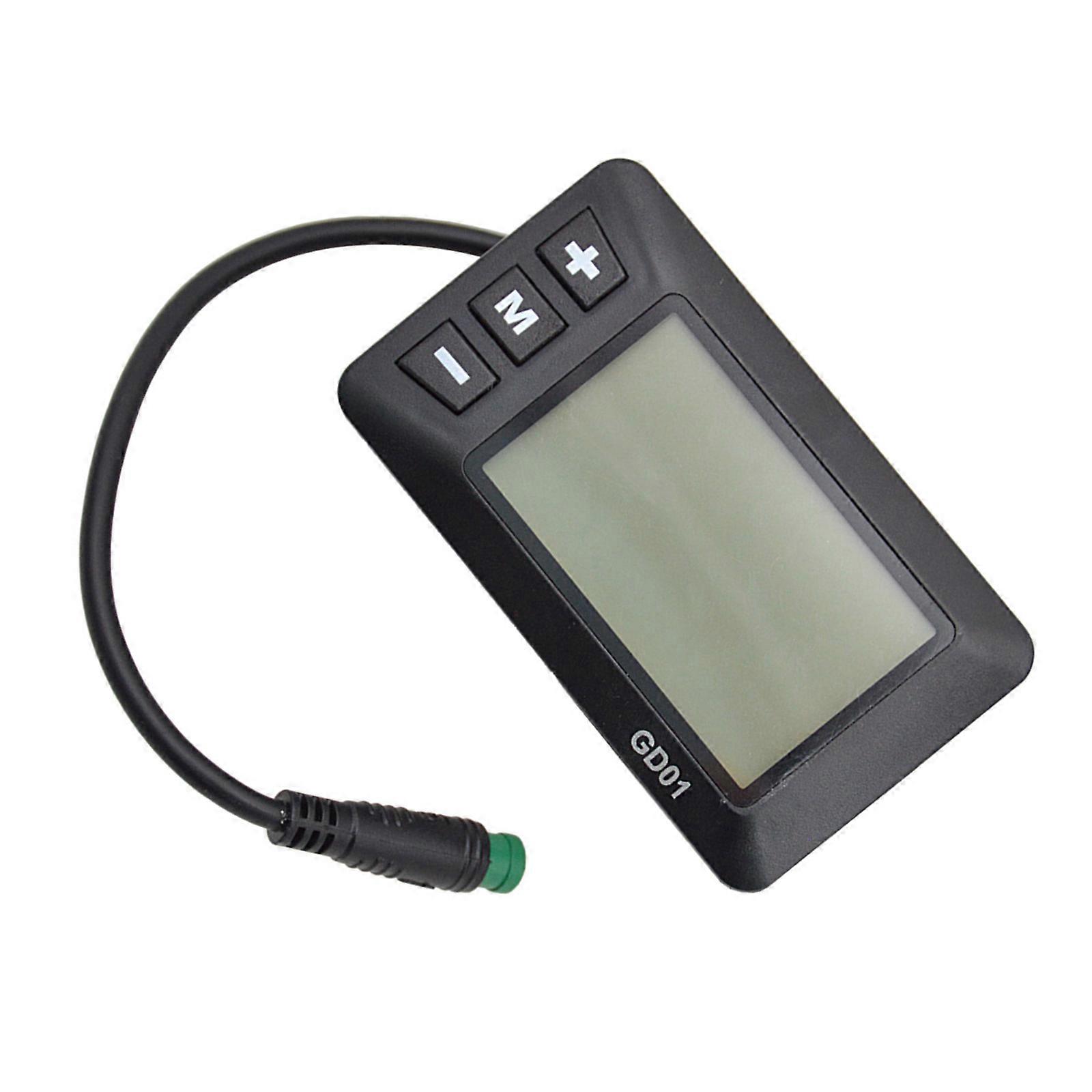 Electric Scooter Speedometer Odometers Electric Display for 22.2mm Handlebar 24V-48V LCD Display Control Panel 5Pin Plug Multicolor