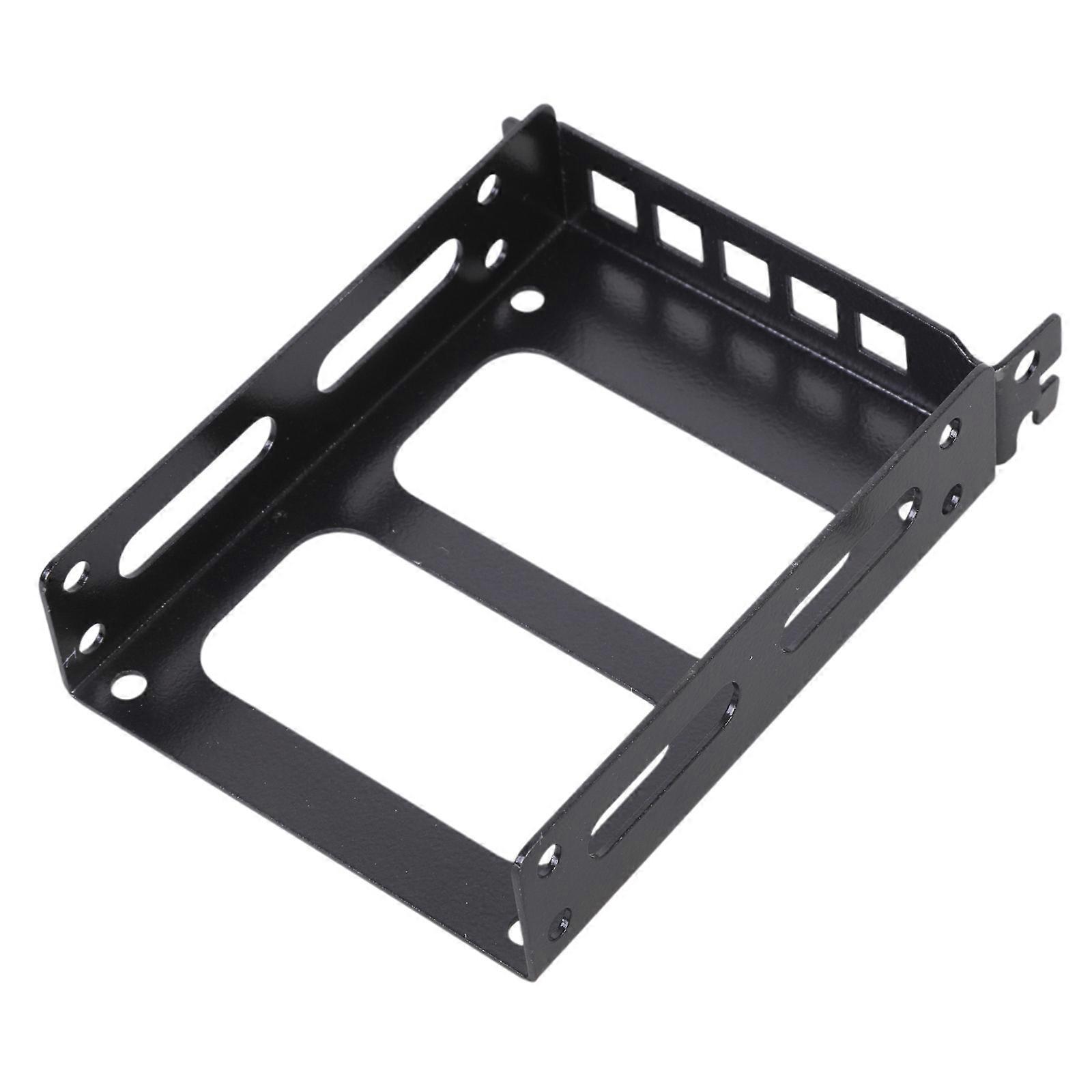 Universal Solid Disk Hard Drive Bracket for Computer Case Easy Installation and Space Optimization  Black