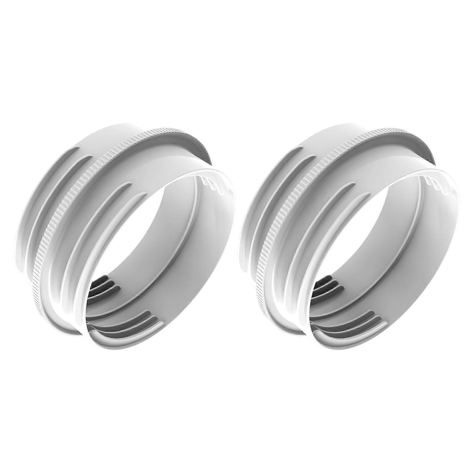 2PCS Air Conditioning Exhaust Hose Coupler Adapter Air Conditioning Hose Extension Set Plastic Texture Suitable for Hose Multicolor