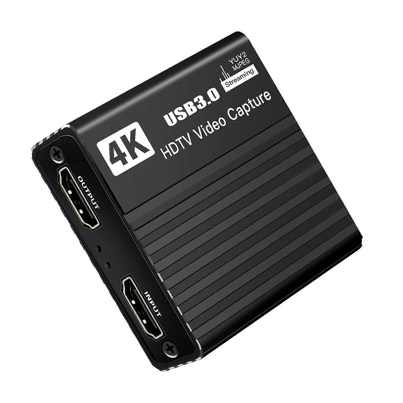 USB 3.0 Video Capture Card 4K HDTV 1080P 60FPS Live Recorder Grabber Capture Video Sound Capture Recording Device Multicolor