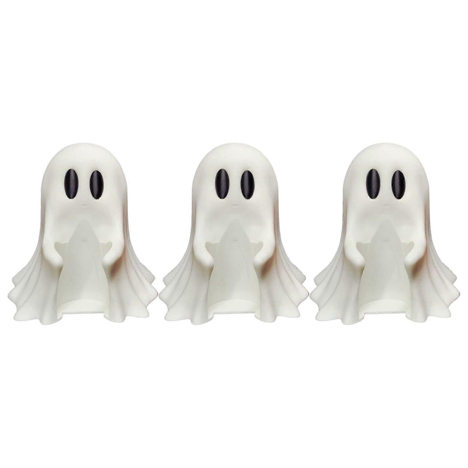 Set of 3 Funny Ghostly Shape Beverage Can Rack Multipurpose Desktop Drink Organizers Gift For Halloween Parties Decors Multicolor
