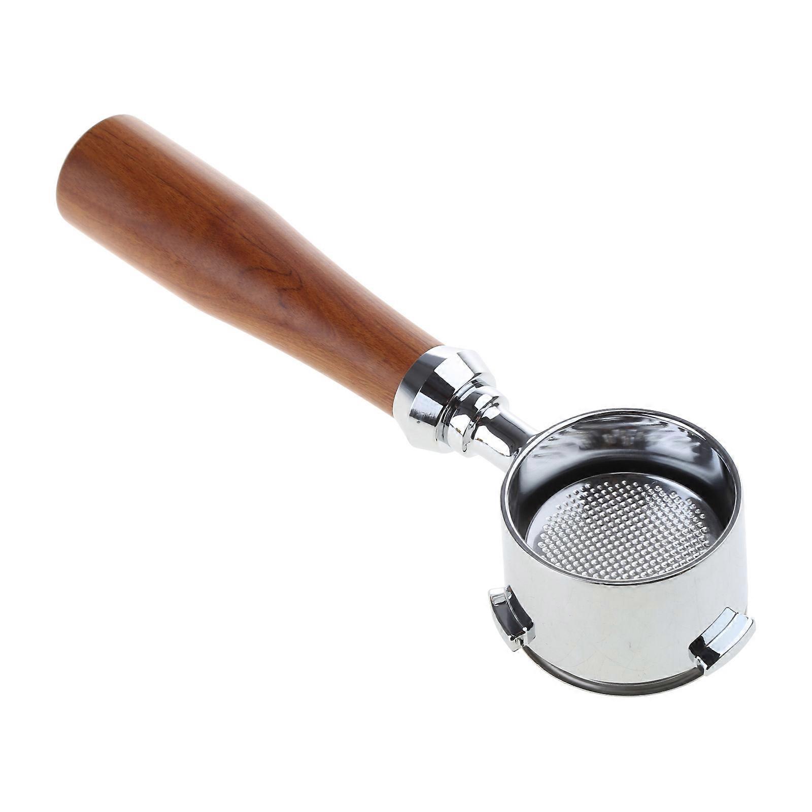 51mm Coffee Machine Filter Holder ECO680 685 Bottomless Portafilter with Wooden Multicolor