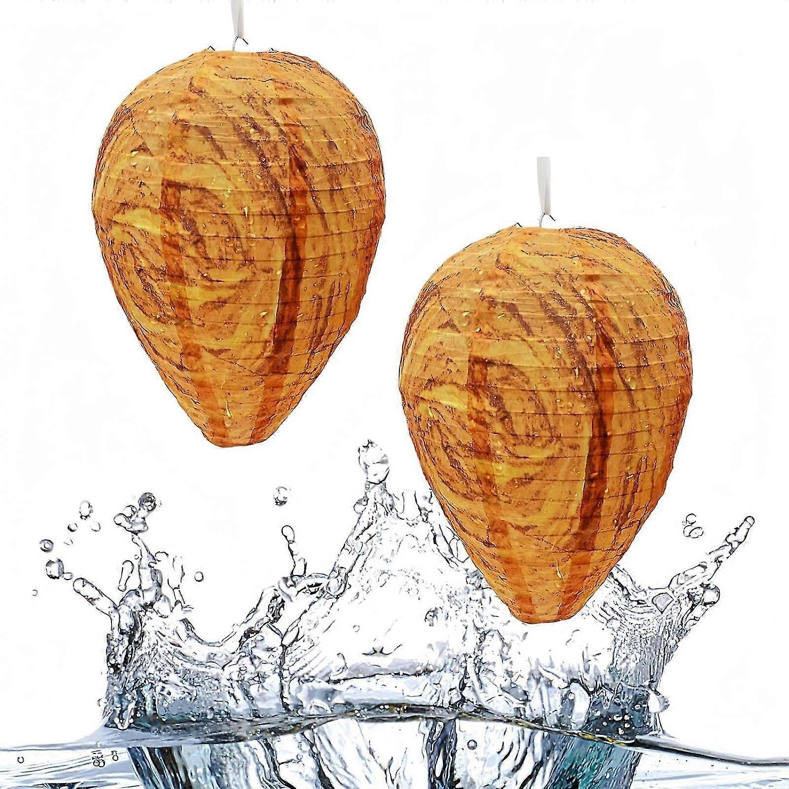 Wasp Nest Decoy Hanging Fake Wasp Nest Hornet Nest Decoy for Wasps Hornets Yellow Jackets, Wasp Nest Decoy Hanging for Wasps, Wasp Nest Hanging