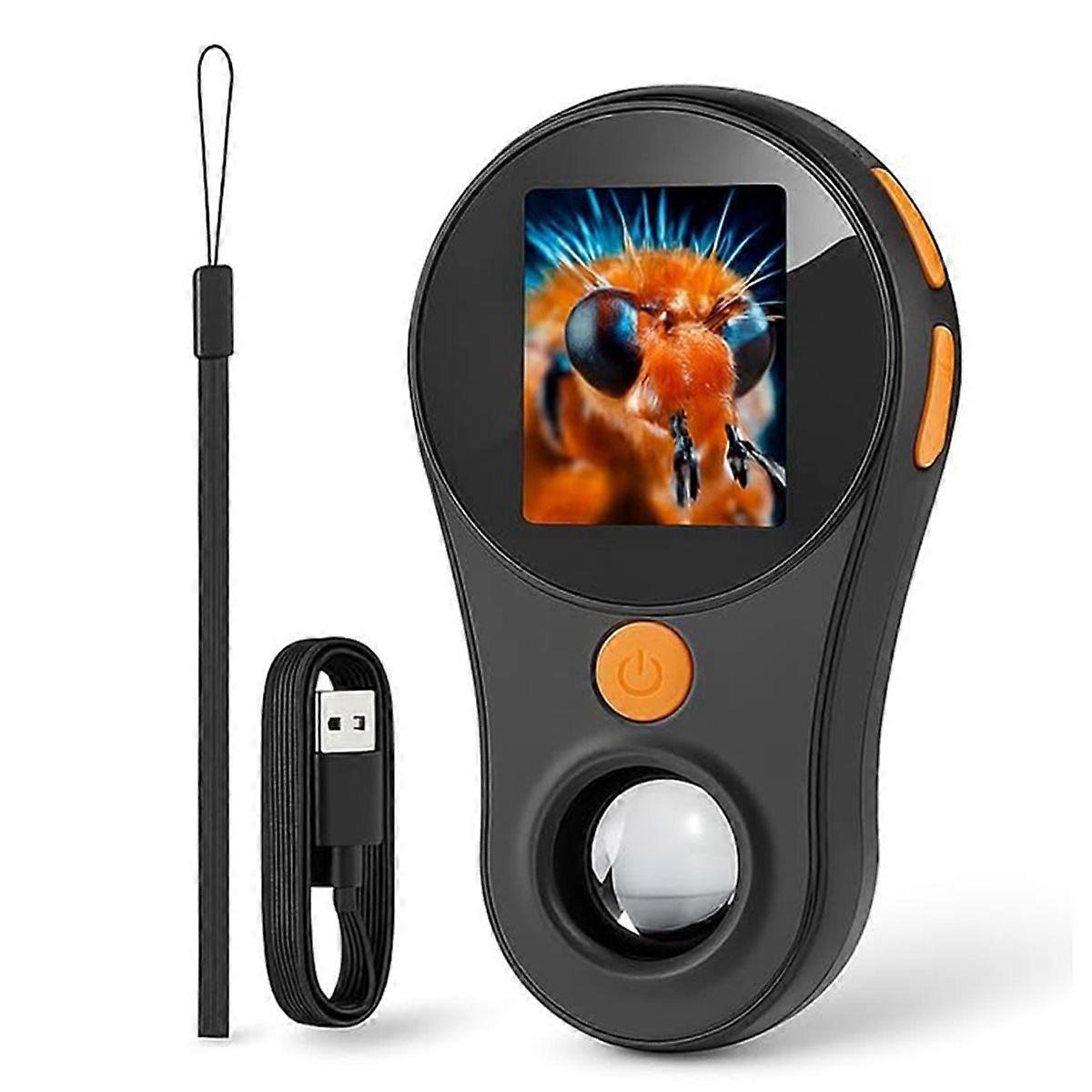 Digital Microscope 500x Zoom, 2.0" IPS Screen, Portable Magnifier, Ideal for Electronics, Jewelry,